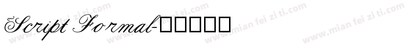 Script Formal字体转换